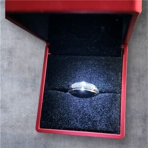 Eternity Diamond Ring 10K White Gold